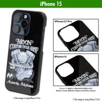 MOON Custom Cycle Shop Panhead iPhone 15 Hard Case