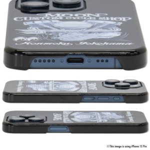 Photo3: MOON Custom Cycle Shop Panhead iPhone 15 Pro Hard Case