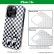Photo1: MOON Equipped Eyeshape Checker iPhone 16e Hard Case (1)