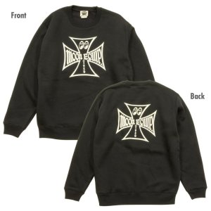 Photo2: MOON Equipped Iron Cross Sweatshirt Black