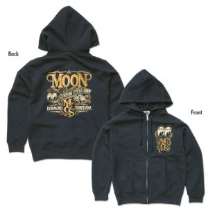 Photo4: MOON Custom Cycle Shop Zip Hoodie