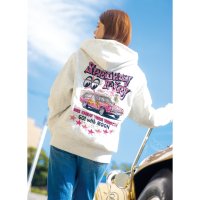 Sprightly Fairy Embroidery Zip Hoodie