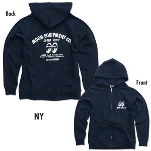 Photo3: MOON Equipment Co. Speed Shop Light Zip Hoodie