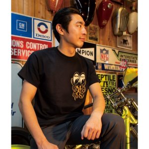 Photo2: MOON Custom Cycle Shop T-shirt