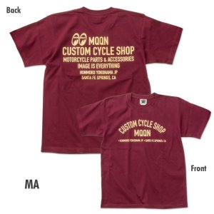 Photo5: MOON Custom Cycle Shop T-shirt