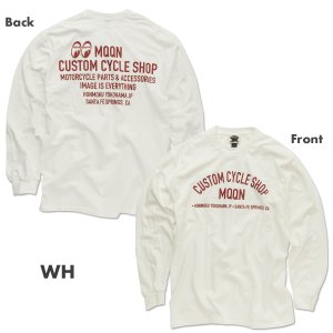 Photo3: MOON Custom Cycle Shop Long Sleeve T-shirt