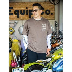 Photo4: MOON Equipped Layered Long Sleeve T-shirt