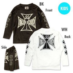 Photo2: Kids Iron Cross Long Sleeve T-shirt