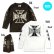 Photo2: Kids Iron Cross Long Sleeve T-shirt (2)