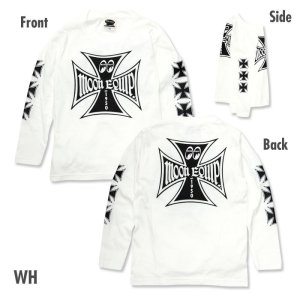 Photo3: Kids Iron Cross Long Sleeve T-shirt