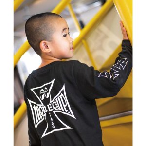 Photo6: Kids Iron Cross Long Sleeve T-shirt