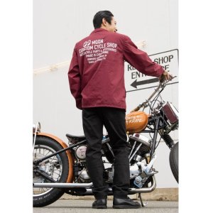 Photo1: MOON Custom Cycle Shop Coach Jacket