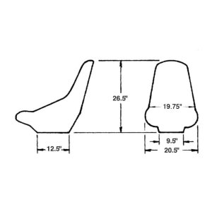 Photo2: JAZ Low Back Seat