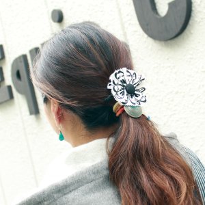 Photo2: MOON Equipped Hair Clip Ribbon