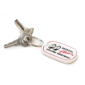 Photo2: MOON Classic Rubber Key Ring