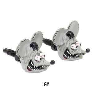 Photo4: Rat Fink Head License Bolt