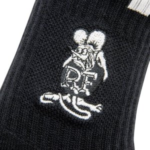 Photo6: Rat Fink Embroidery Short Socks