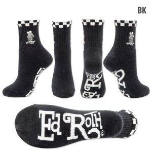 Photo4: Rat Fink Embroidery Short Socks