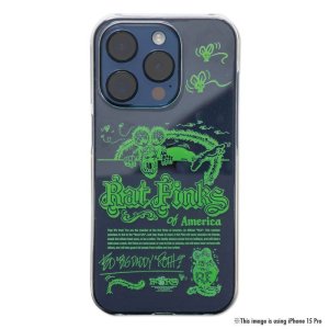 Photo2: Rat Fink of USA iPhone 15 Pro Hard Case Clear