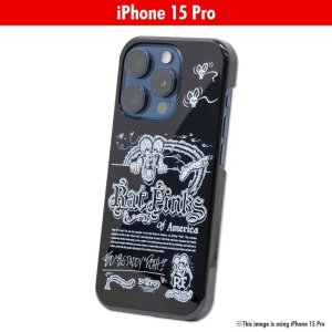 Photo3: Rat Fink of USA iPhone 15 Pro Hard Case Black