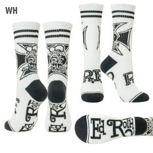Photo2: Rat Fink Iron Cross Socks