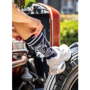 Photo1: Rat Fink Iron Cross Socks