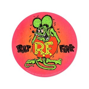 Photo2: Rat Fink Circle Decal