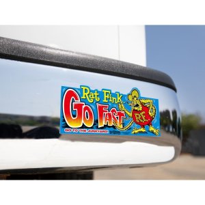 Photo1: Rat Fink Bumper Sticker Go Fast