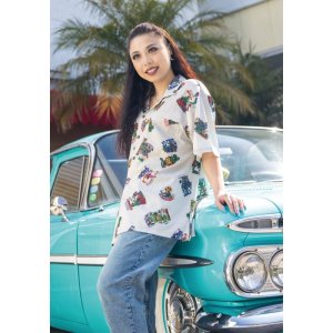 Photo3: Rat Fink Aloha Shirt