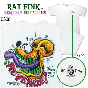 Photo1: Rat Fink Monster T-Shirt "Revenge in Rod"