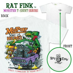 Photo1: Rat Fink Monster T-Shirt "Mopar King of Hemi"
