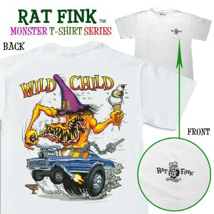 Photo1: Rat Fink Monster T-Shirt "Wild Child"