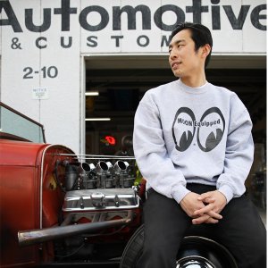 Photo1: MOON Equipped Sweatshirts Gray