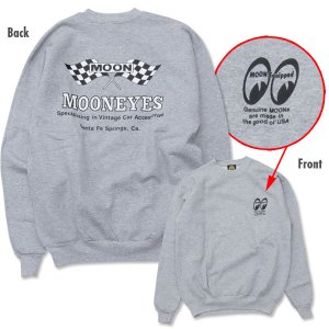 Photo2: MOON Checker Flag Sweat Shirts