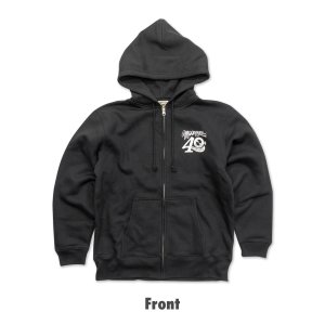 Photo2: MOONEYES 40th Anniv. Square Logo Zip Hoodie