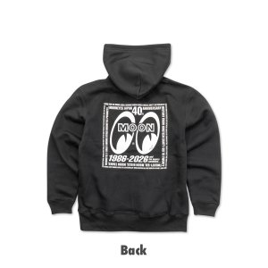 Photo3: MOONEYES 40th Anniv. Square Logo Zip Hoodie