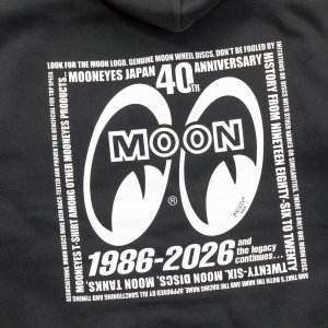 Photo5: MOONEYES 40th Anniv. Square Logo Zip Hoodie