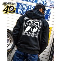 MOONEYES 40th Anniv. Square Logo Zip Hoodie