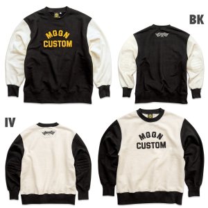 Photo6: MOON Bicolor Sweatshirt