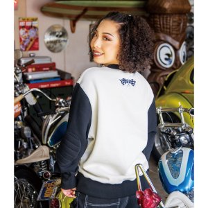 Photo2: MOON Bicolor Sweatshirt
