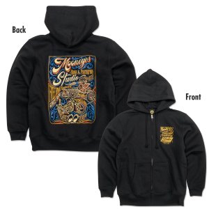 Photo1:  MOON Sign & Pinstriping Studio 26 Zip Hoodie
