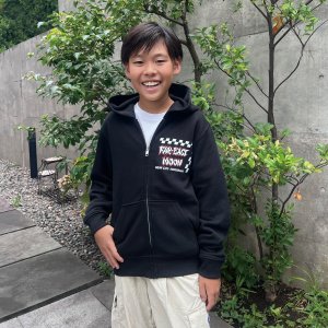 Photo2: Kids FAR-EAST MOON Zip Hoodie