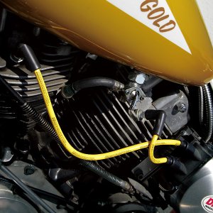 Photo3: MOONEYES YELLOW Silicon Spark Plug Wire set for H-D