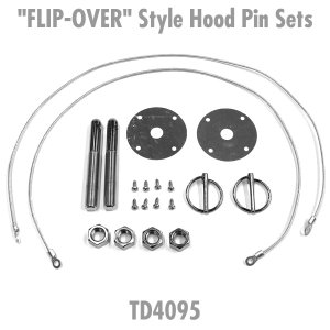 Photo1: "FLIP-OVER" Style Hood Pin Sets