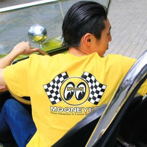 Photo1: Checker MOON T Shirts