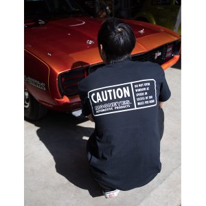 Photo1: MOON CAUTION T-Shirt