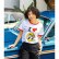 Photo1: I LOVE MOON Trim T-shirt (1)