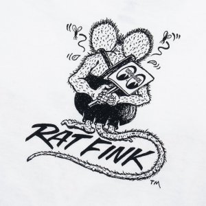Photo2: Rat Fink x MOON Pinstripe T-shirt