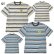Photo3: MOON Multi-Striped Embroidered T-shirt (3)
