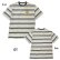 Photo4: MOON Multi-Striped Embroidered T-shirt (4)